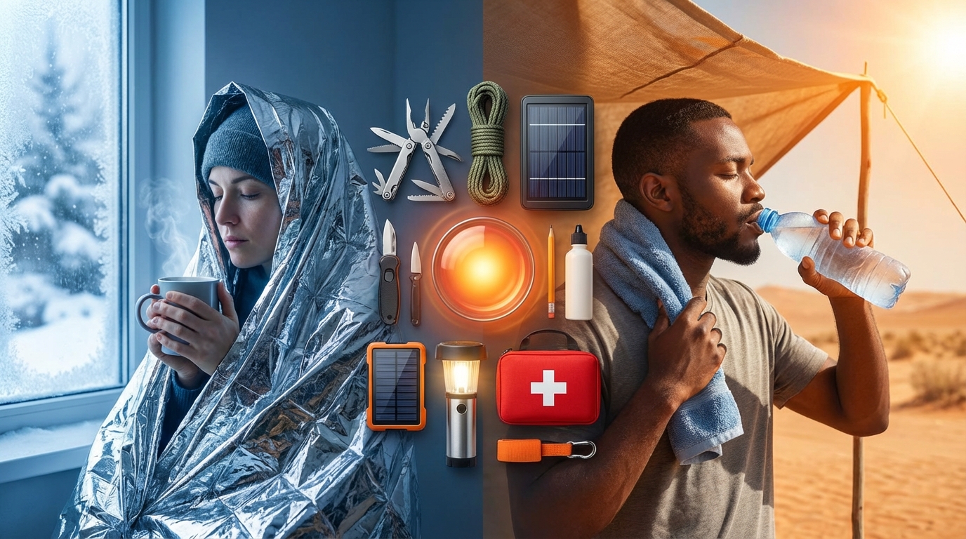 【防寒・暑さ対策編】体温を守る防災ライフハック3選