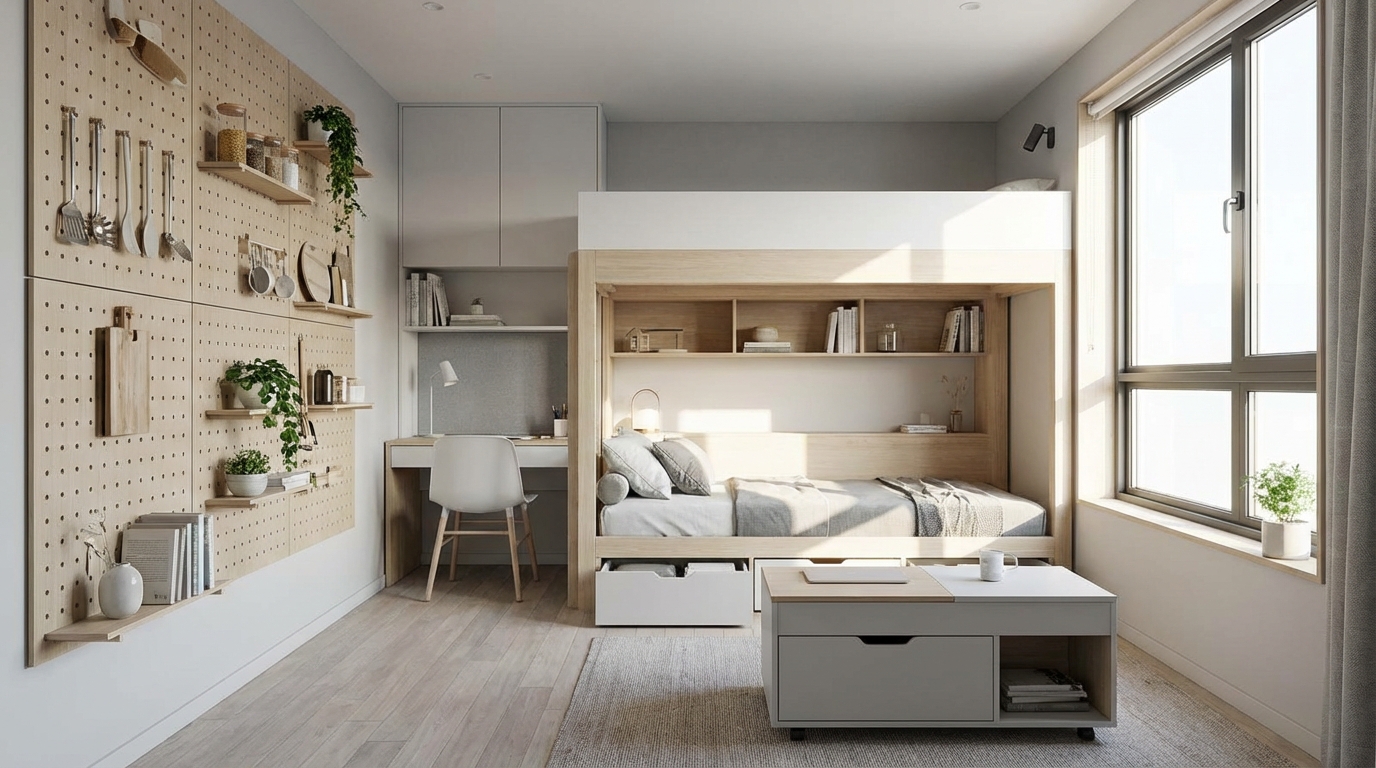 【狭い部屋・一人暮らし向け】限られたスペースを最大化するライフハック収納5選