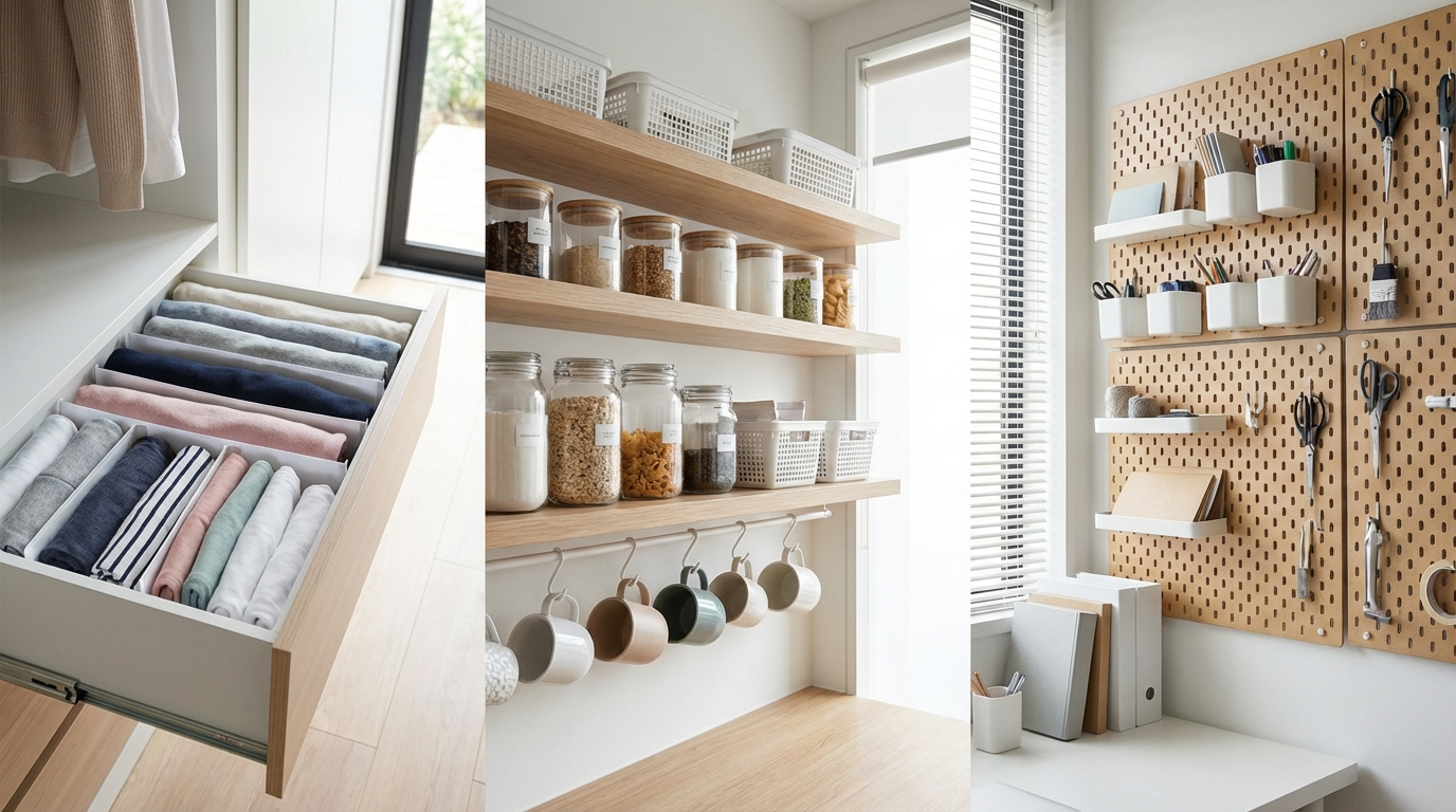 ライフハック収納を成功させる3つのコツ