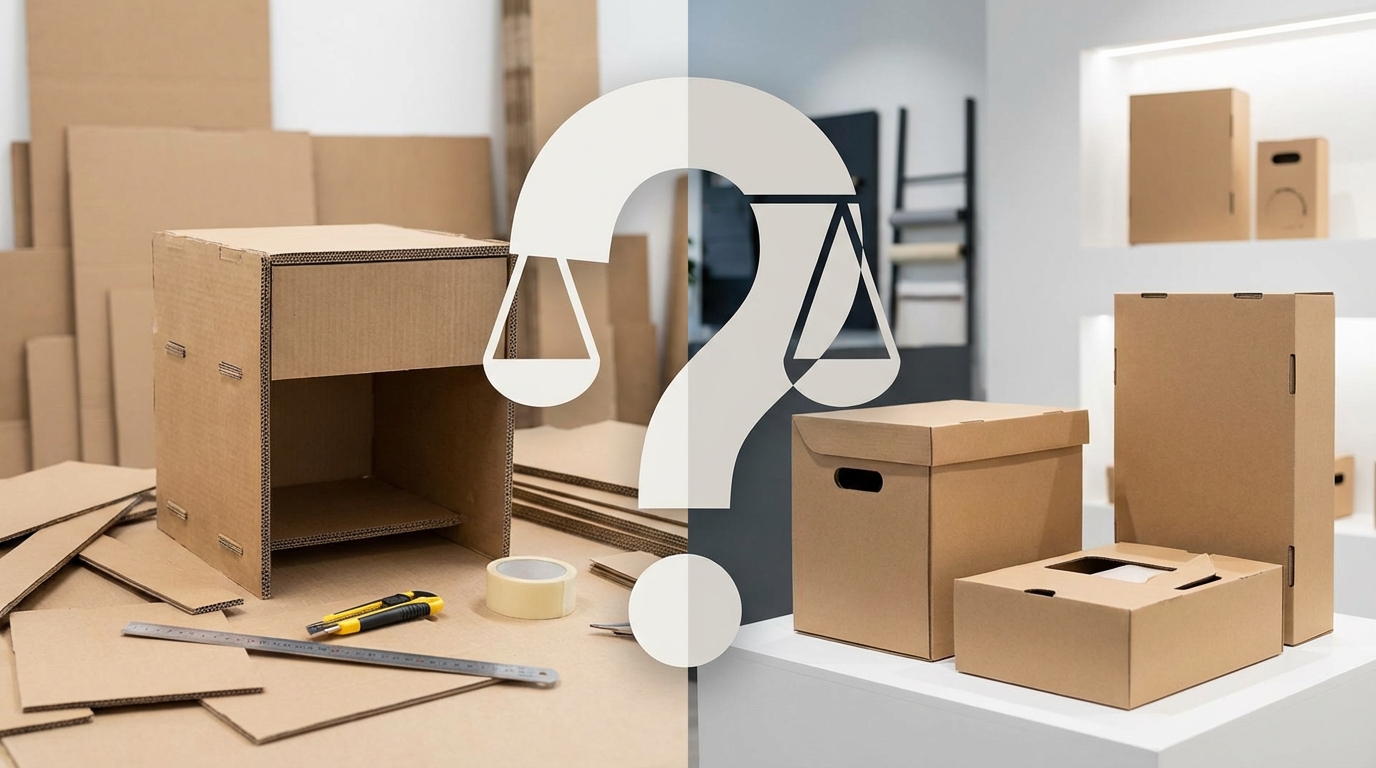 ダンボール活用は自作vs市販品どっちがいい？判断基準