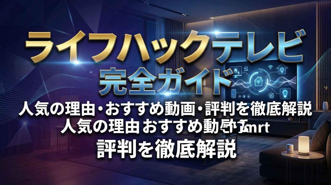 ライフハックテレビ完全ガイド|人気の理由・おすすめ動画・評判を徹底解説