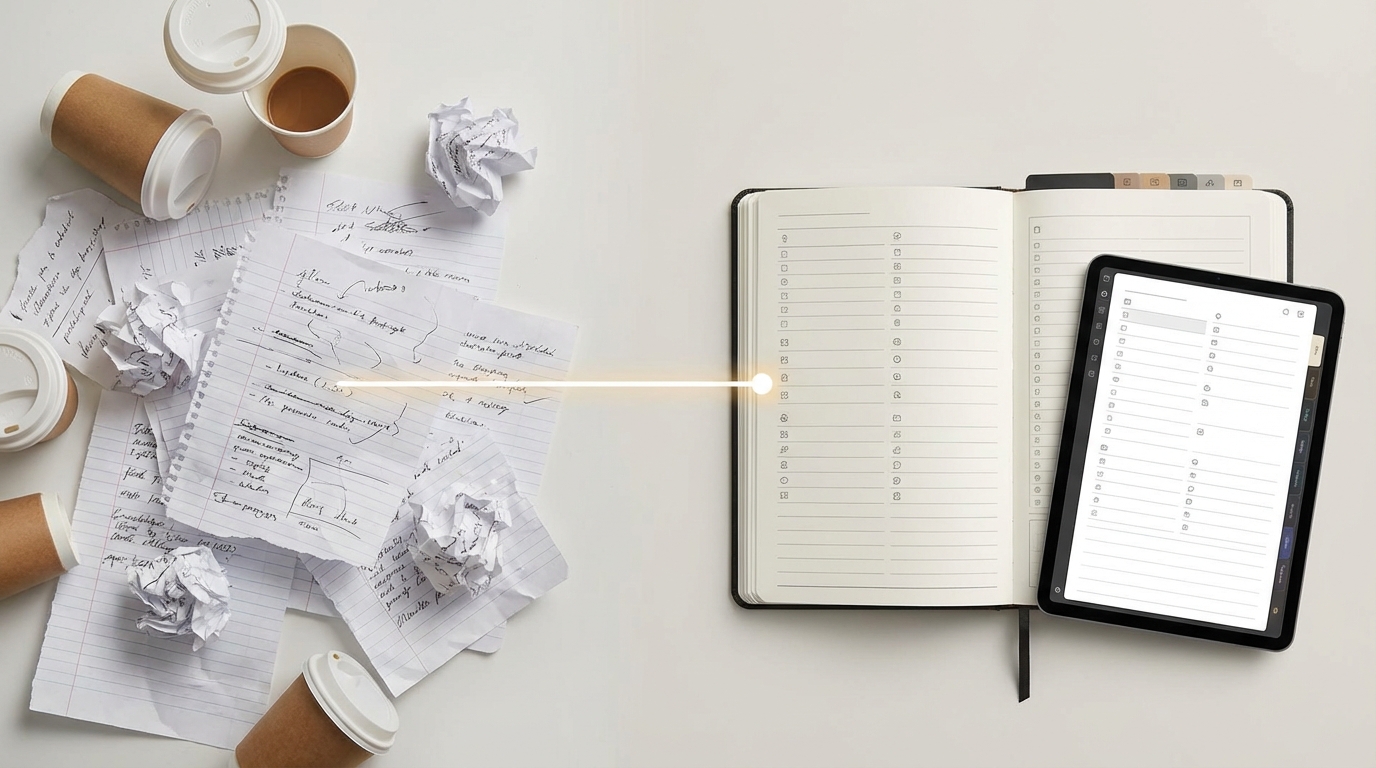 ライフハックノートとは?普通のメモとの決定的な違い