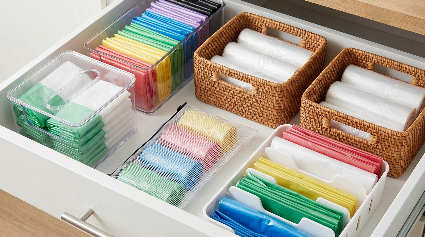 収納編｜ビニール袋をスッキリ整理する5つのライフハック