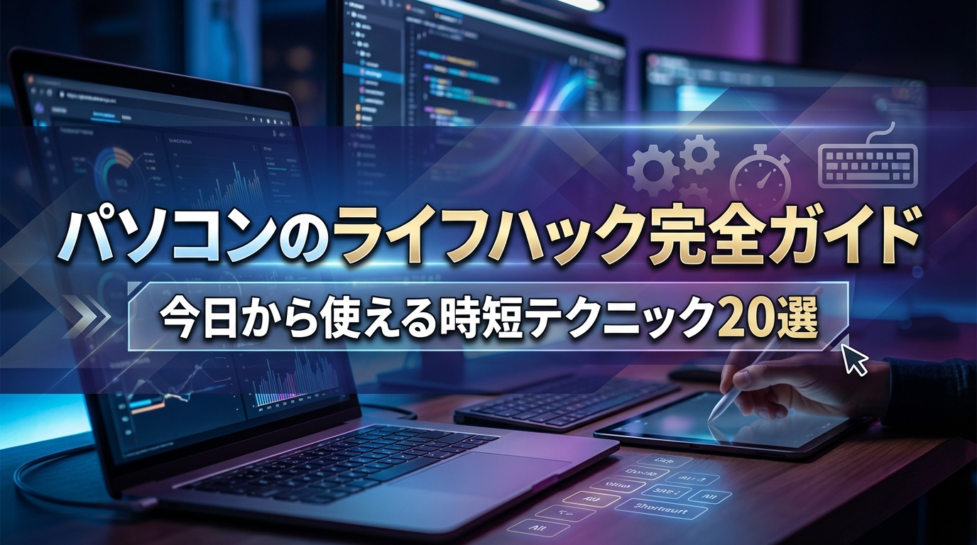 パソコンのライフハック完全ガイド｜今日から使える時短テクニック20選