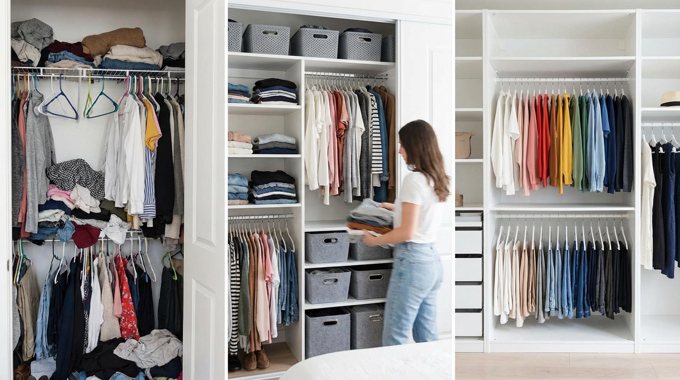 週末1日で完了！クローゼット改革3ステップ