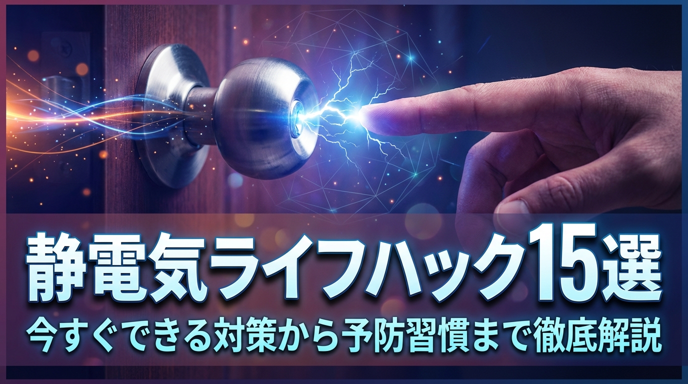 静電気ライフハック15選｜今すぐできる対策から予防習慣まで徹底解説