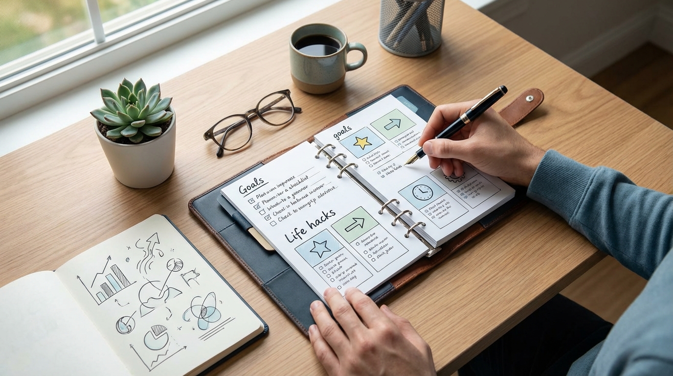 【目標達成】夢を行動に落とし込む手帳ライフハック4選