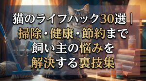 猫のライフハック30選｜掃除・健康・節約まで飼い主の悩みを解決する裏技集