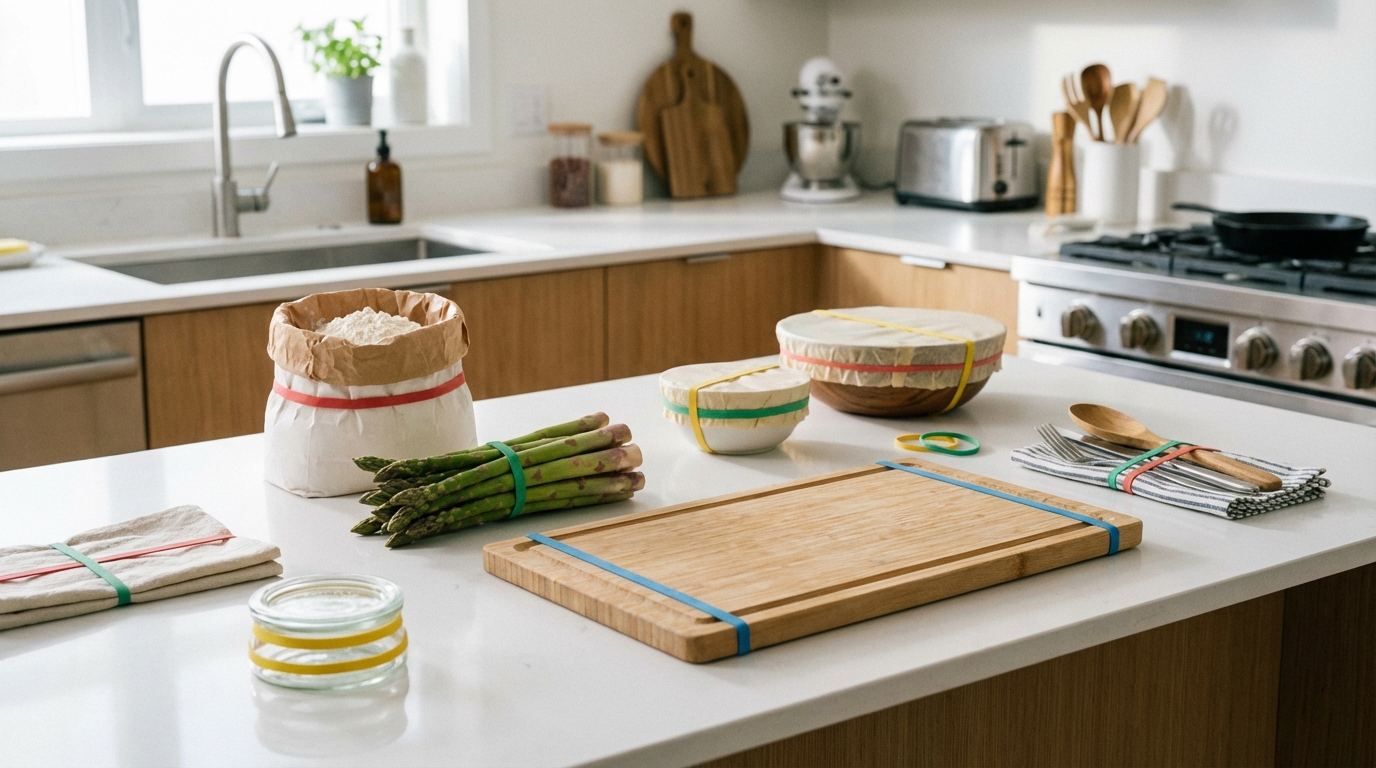 【キッチン編】料理・保存が楽になる輪ゴム活用術8選