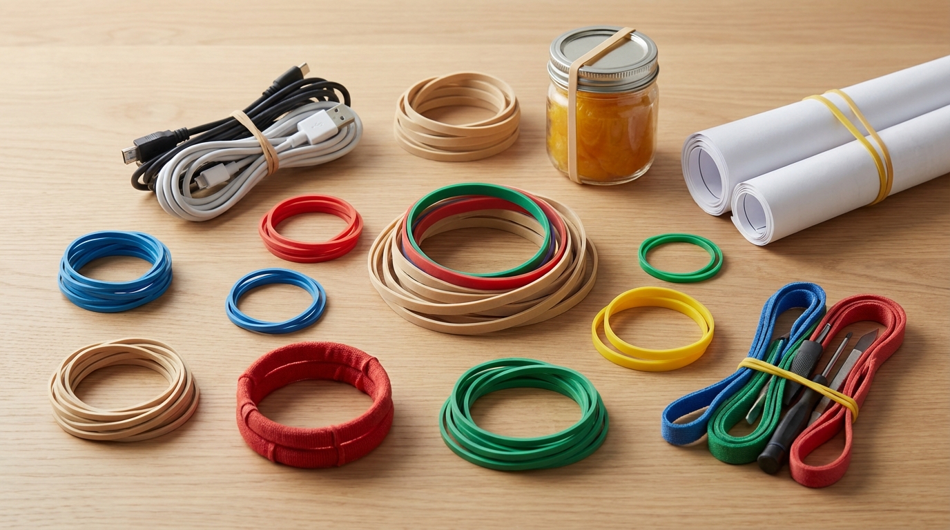 ライフハックに使いやすい輪ゴムの選び方