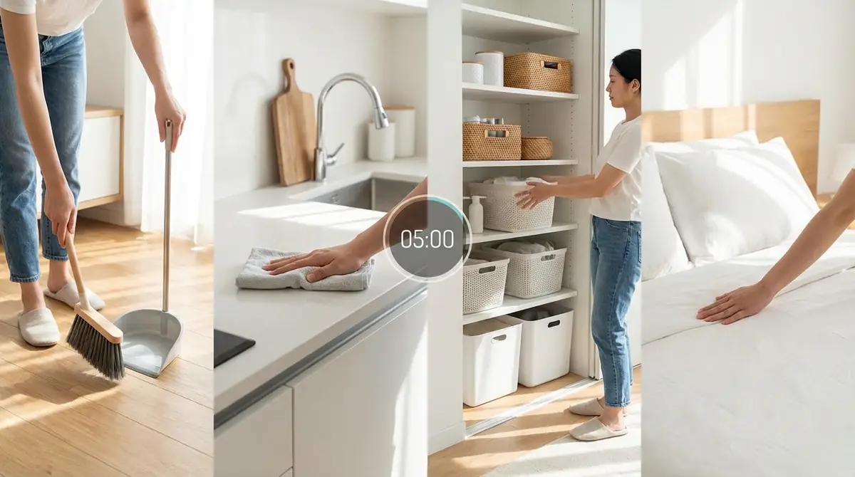 【掃除編】毎日5分で部屋をキレイに保つライフハック4選