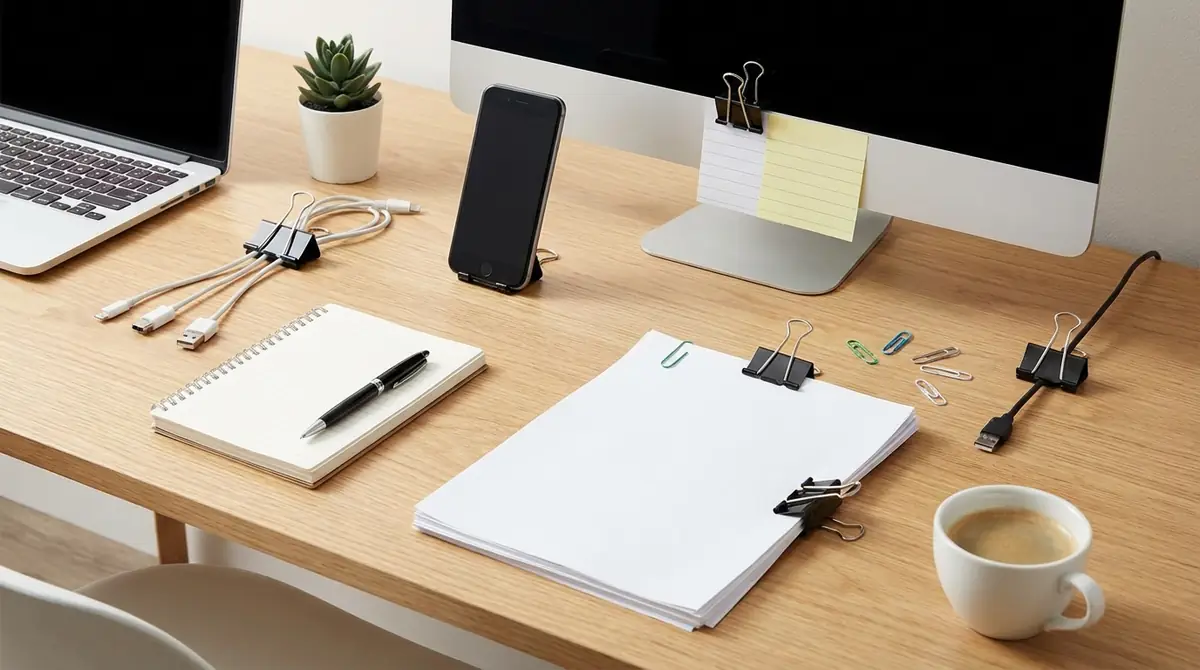 【デスク周り】仕事効率が上がるライフハッククリップ術5選