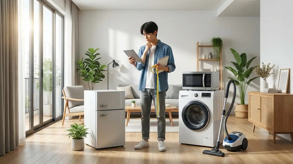 一人暮らしの家電選びで失敗しない5つのチェックポイント