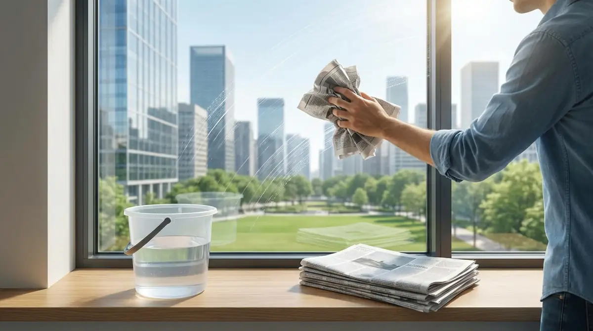 新聞紙で窓掃除を簡単に済ませる方法