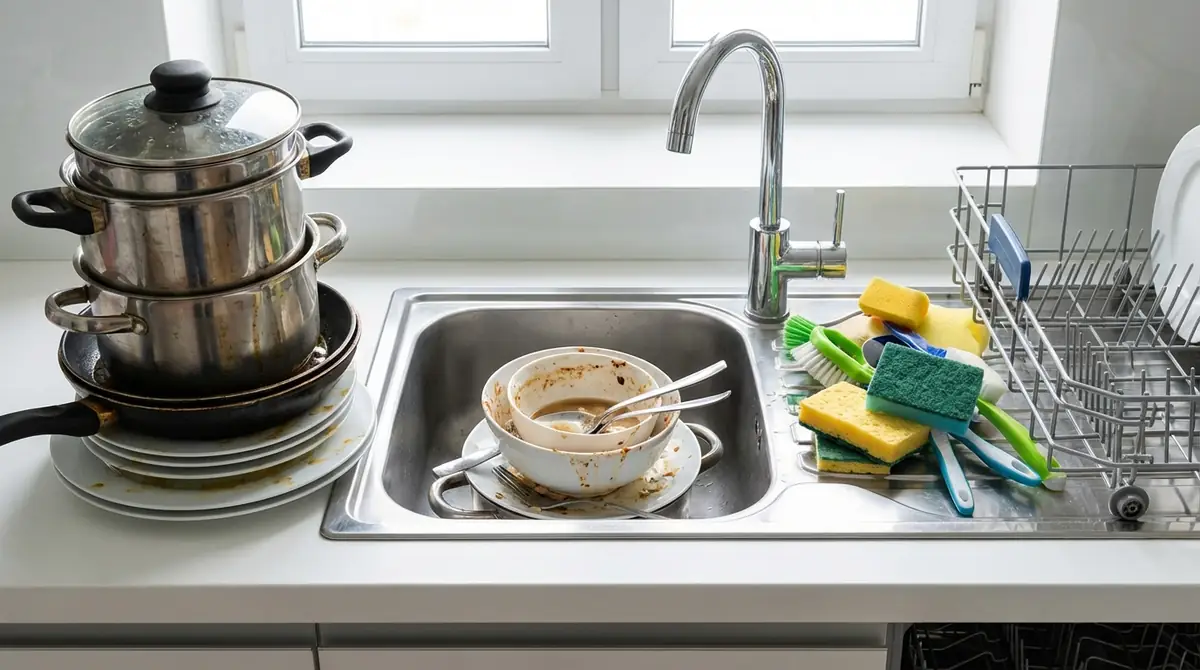 食器洗いに時間がかかる3つの原因