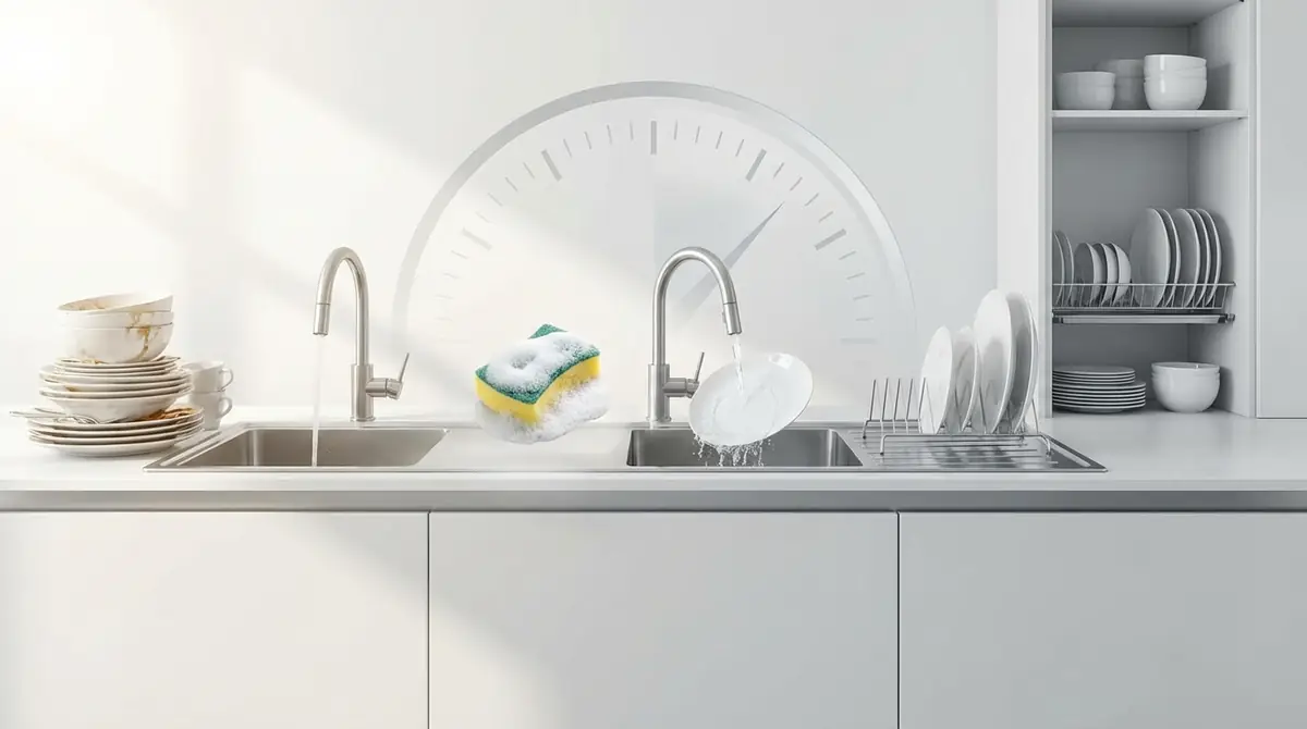 時短食器洗いの5ステップ手順｜合計8分で完了するフロー