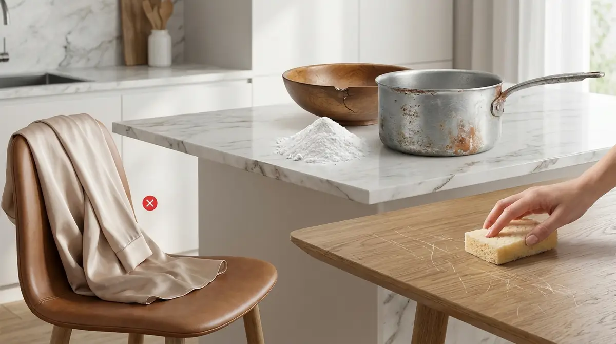 重曹掃除で使えない素材・やってはいけない5つのNG