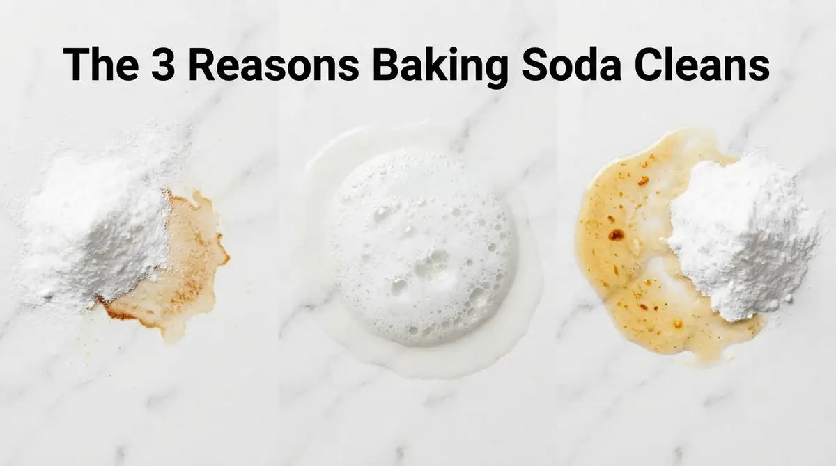 重曹で汚れが落ちる3つの理由