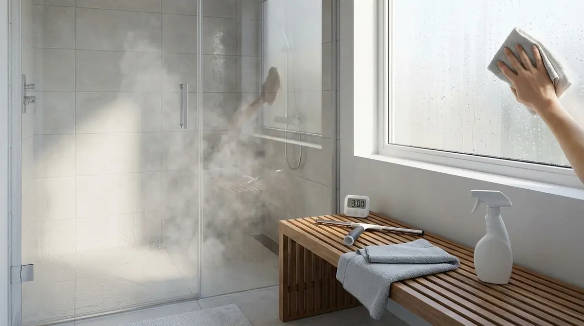 【毎日3分】入浴後の風呂カビ予防ルーティン