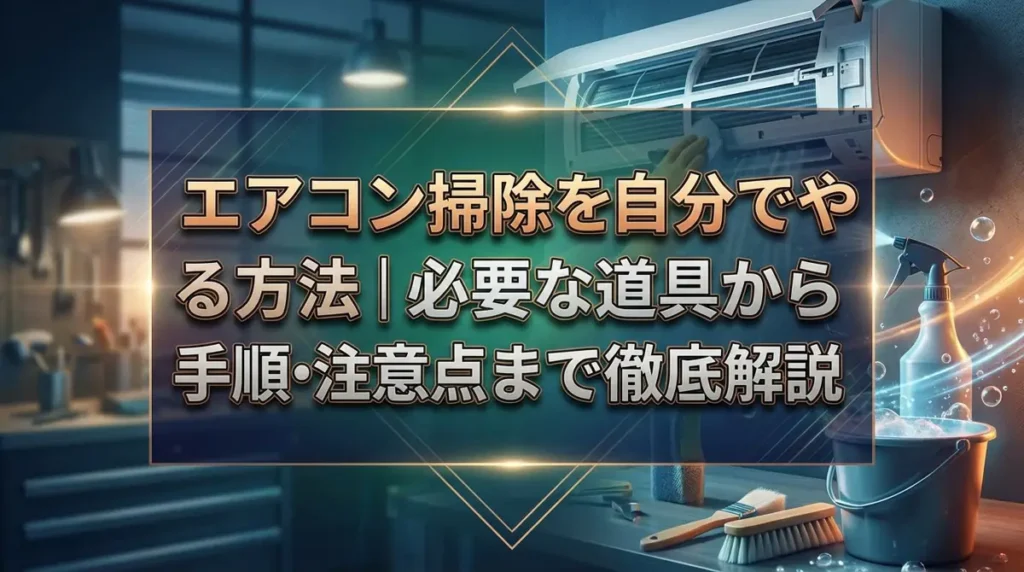 エアコン掃除を自分でやる方法｜必要な道具から手順・注意点まで徹底解説