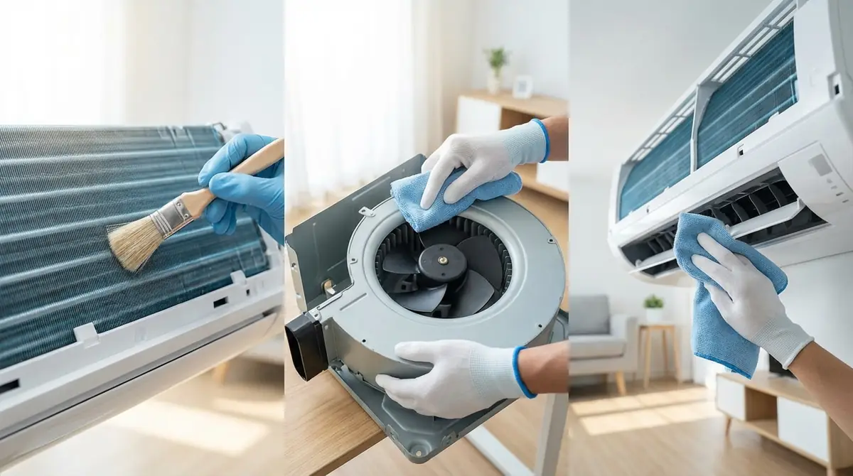 フィン・ファン・送風口の掃除方法を部位別に解説