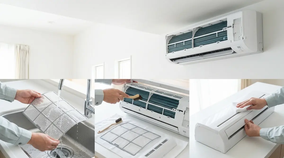 エアコン掃除の頻度は？部位別の目安