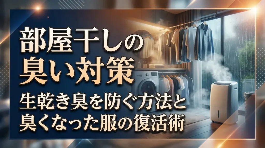 部屋干しの臭い対策｜生乾き臭を防ぐ方法と臭くなった服の復活術