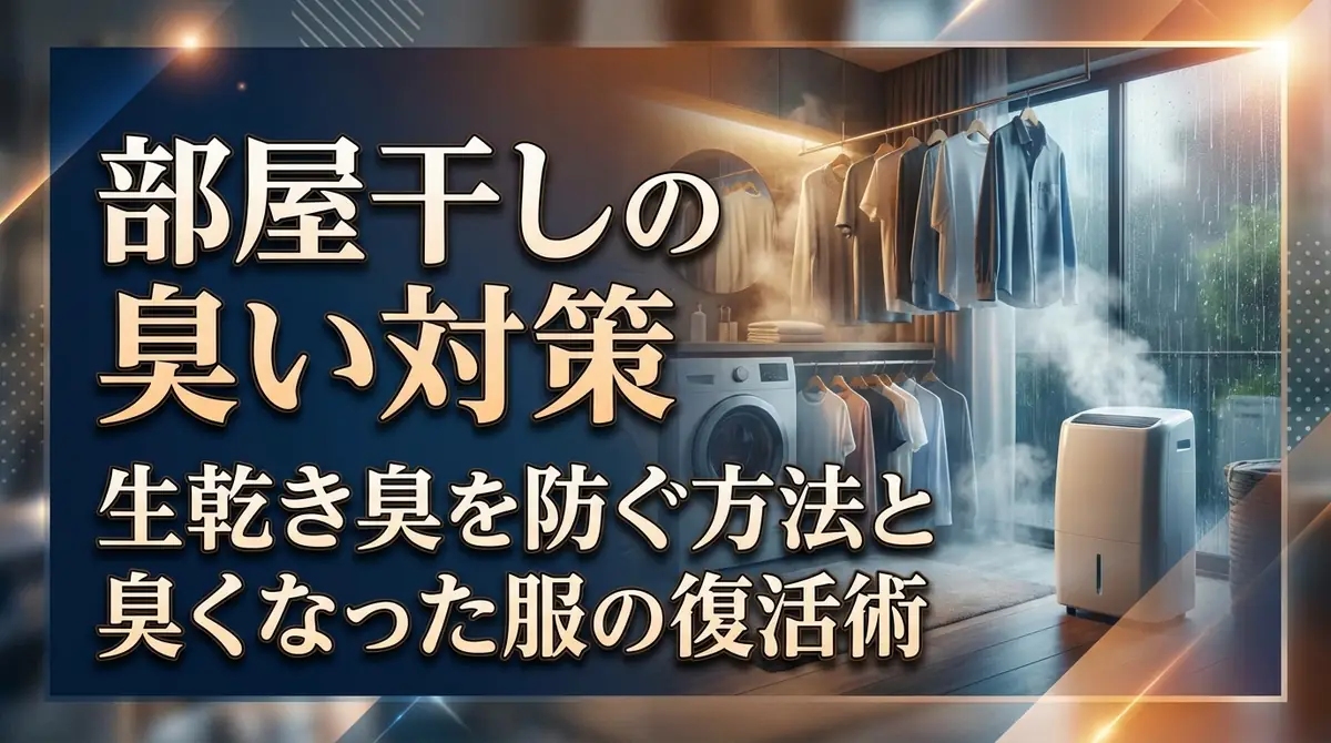 部屋干しの臭い対策｜生乾き臭を防ぐ方法と臭くなった服の復活術