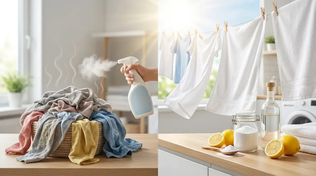 すでに臭くなった洗濯物のニオイを消す方法