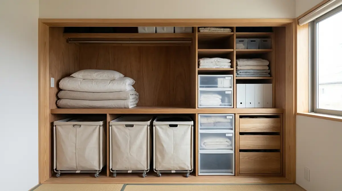 押入れ収納の基本｜奥行き80cmを活かす3つの鉄則