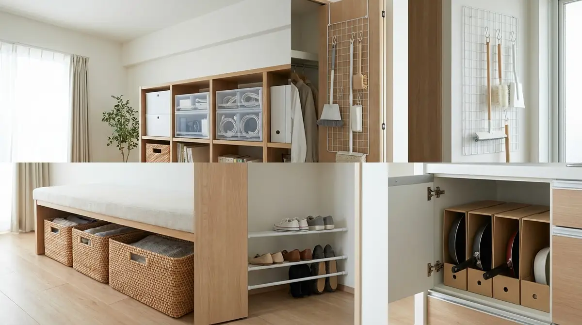 裏ワザに使えるおすすめ収納グッズ5選【100均・ニトリ・無印】