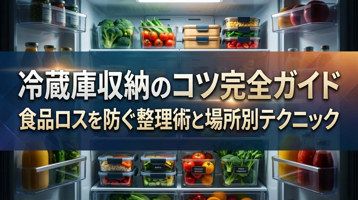冷蔵庫収納のコツ完全ガイド｜食品ロスを防ぐ整理術と場所別テクニック