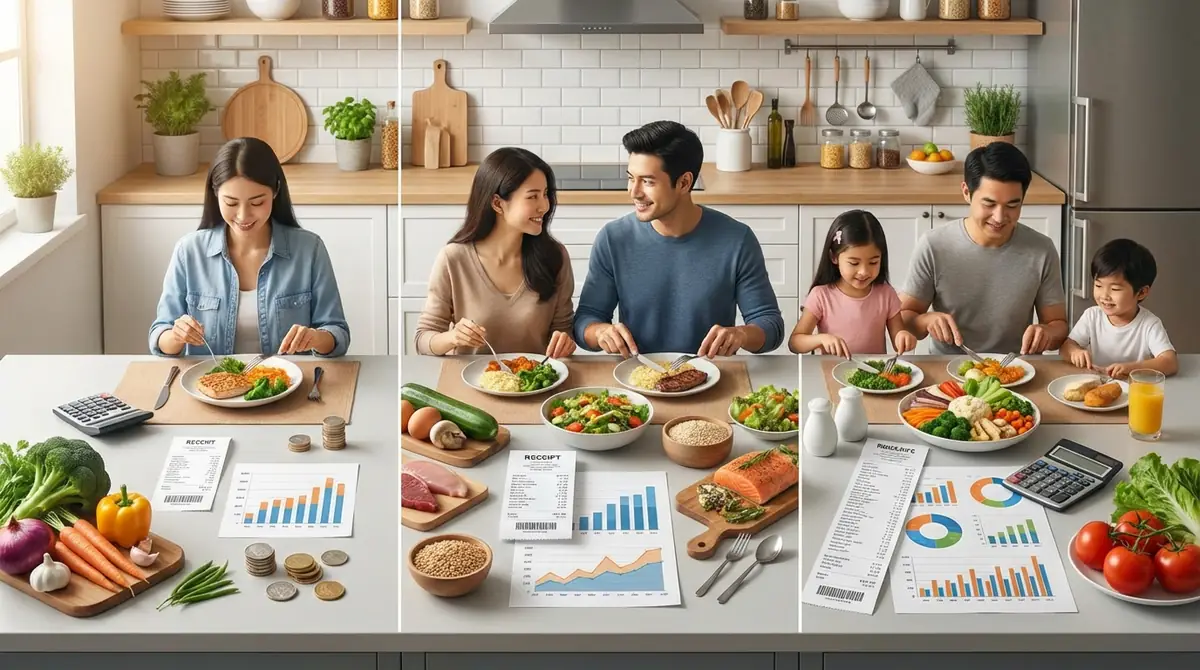 あなたの食費は高い？世帯人数別の平均データで診断