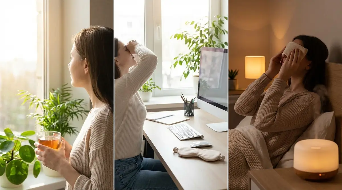 目の疲れ解消を習慣化する｜朝・昼・夜のルーティン