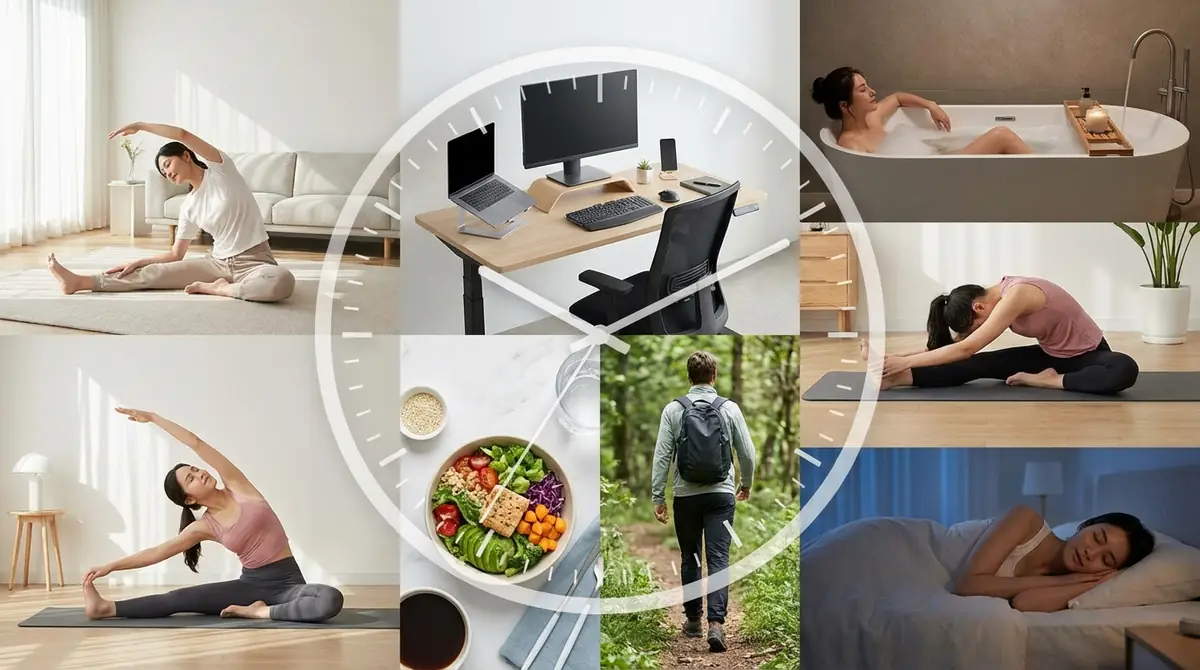 【生活習慣】24時間で実践する腰痛対策ルーティン