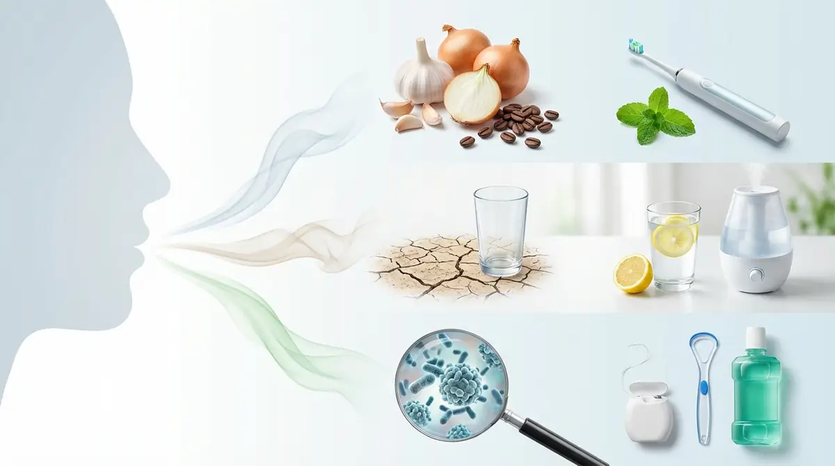 口臭の原因は主に3つ｜タイプ別に予防対策が異なる