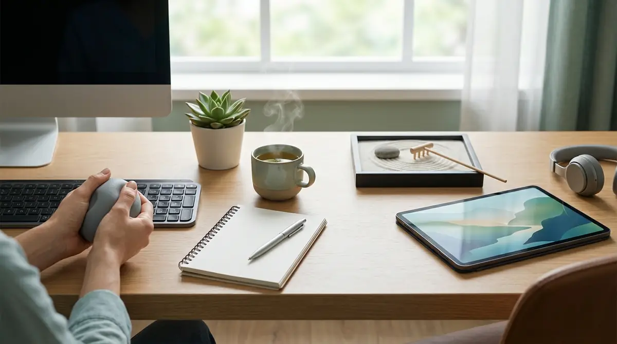 【職場・デスク編】仕事中にできる簡単ストレス解消法4選