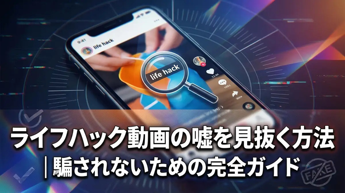ライフハック動画の嘘を見抜く方法｜騙されないための完全ガイド