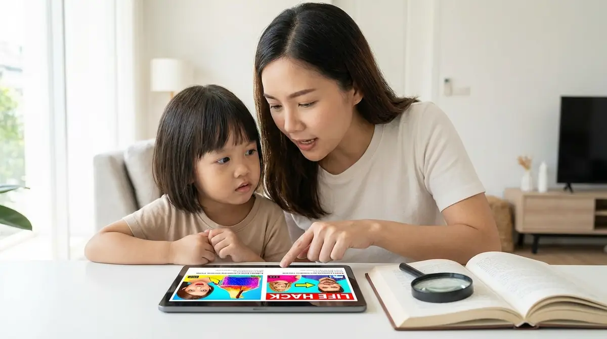 【保護者向け】子どもが嘘のライフハック動画を信じないための教育法