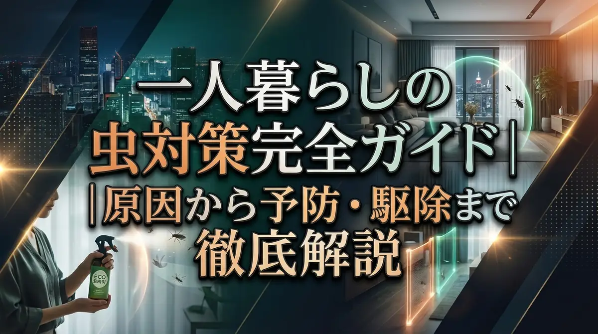 一人暮らしの虫対策完全ガイド｜原因から予防・駆除まで徹底解説